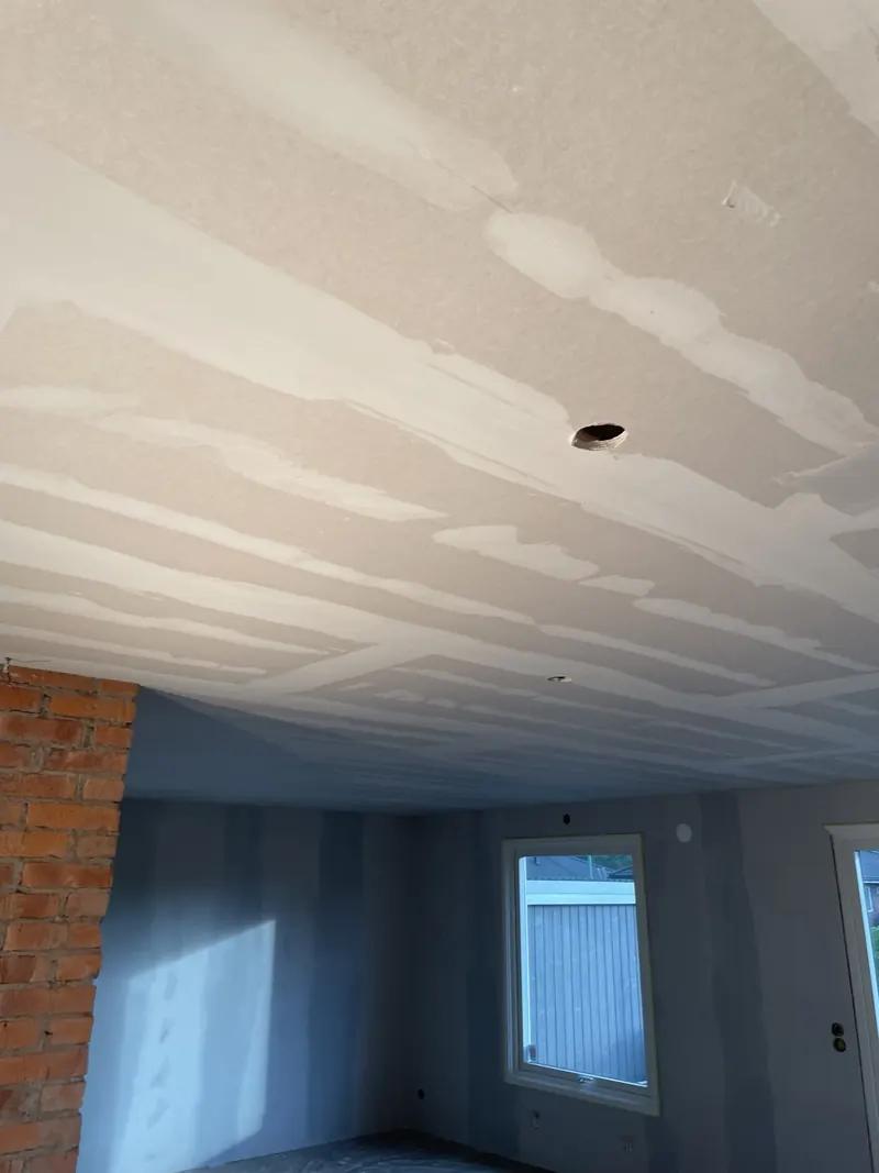 Gipstak under spackling